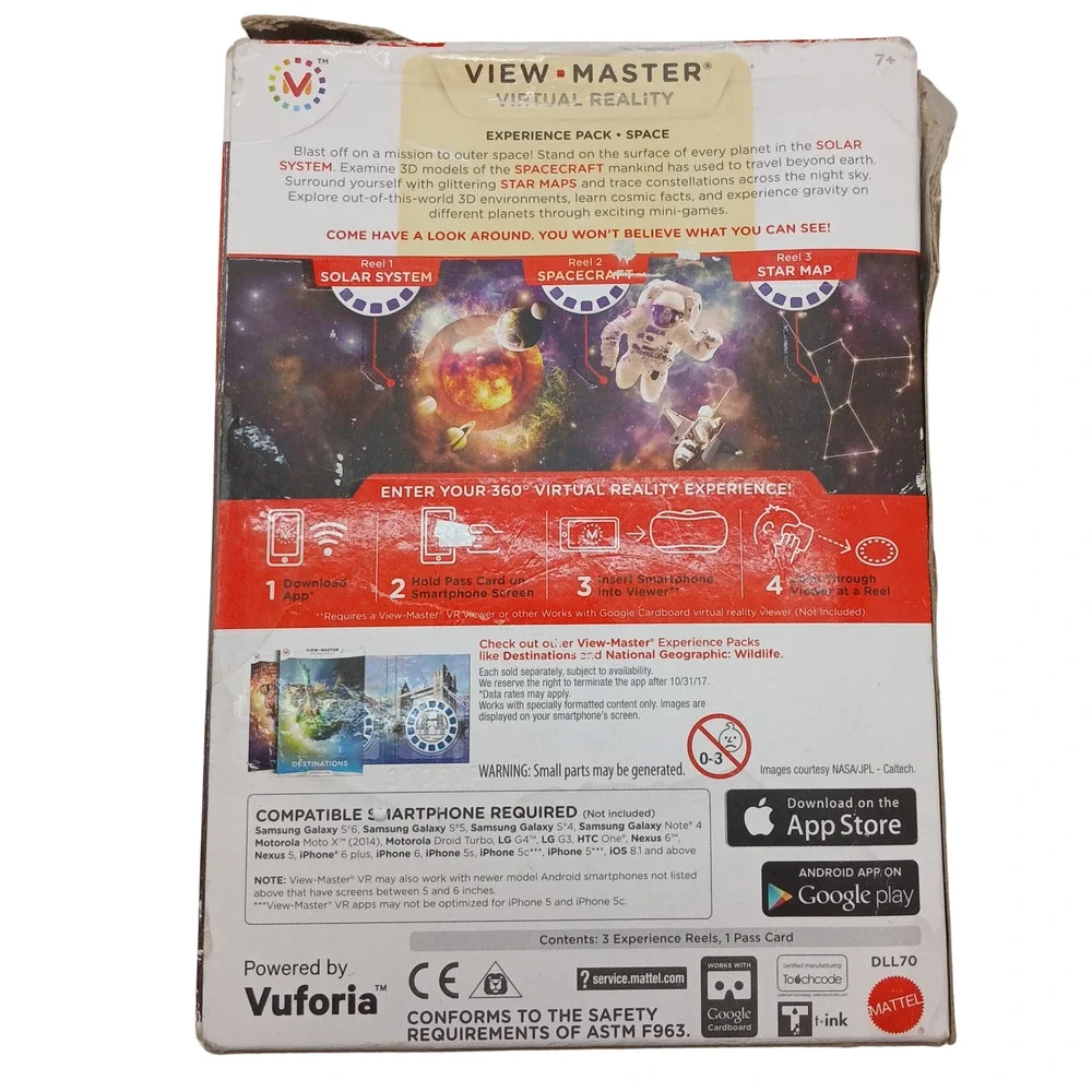 View-Master VR Starter Pack Lot of 3 – Includes Viewer Space & Destinations Set